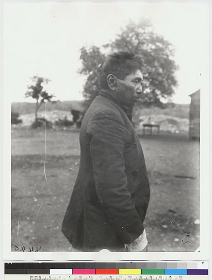 Hearst Museum object titled Black-and-white negative, accession number 15-4446, described as Dick Gere, profile