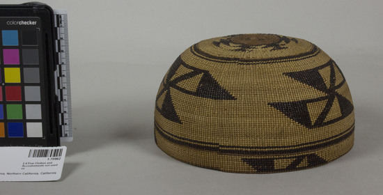 Hearst Museum object 2 of 2 titled Hat, accession number 1-70962, described as Twined basketry.