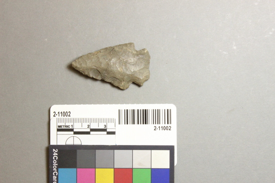 Hearst Museum object titled Point, accession number 2-11002, described as Flint point.