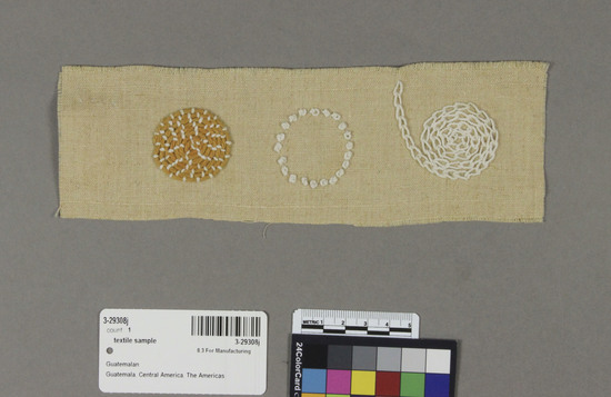 Embroidery technique sample