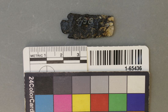 Hearst Museum object titled Point, accession number 1-65436, described as Or blade, type SBb: chert