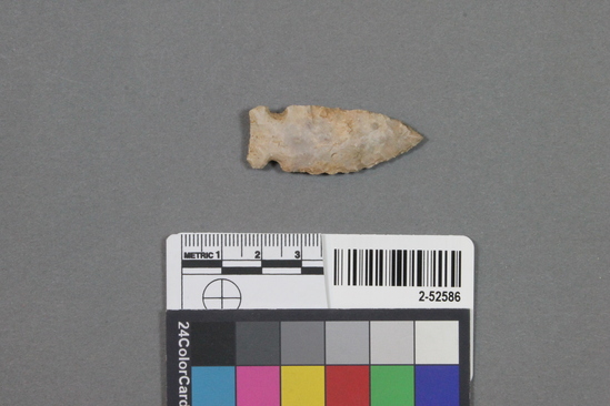 Hearst Museum object titled Projectile point, accession number 2-52586, described as Projectile point