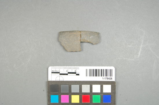 Hearst Museum object titled Potsherd, accession number 1-178426, described as Rim.