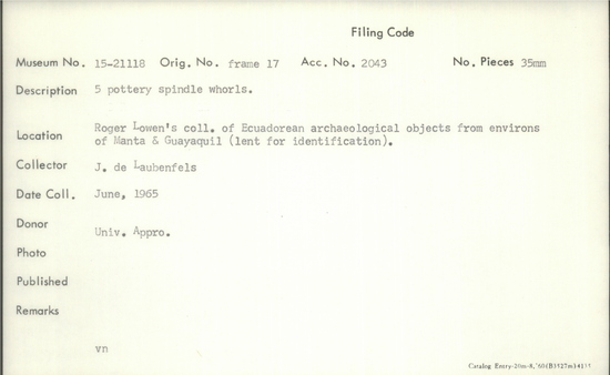 Documentation associated with Hearst Museum object titled Black-and-white negative, accession number 15-21118, no description available.