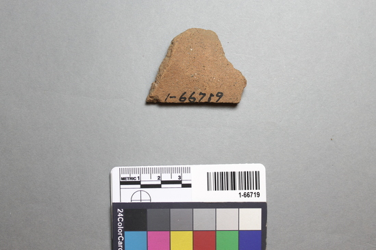 Hearst Museum object titled Potsherd, accession number 1-66719, described as San Diego Brown (residual clay).