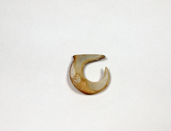 Hearst Museum object titled Fishhook, accession number 11-225, described as Shell fish-hook.