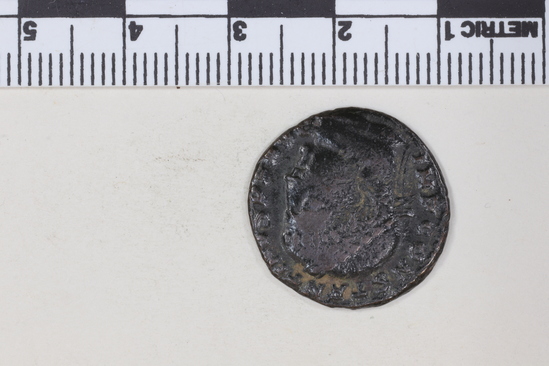 Hearst Museum object 7 of 8 titled Coin: æ, accession number 8-7594, described as Coin: Constantine I.