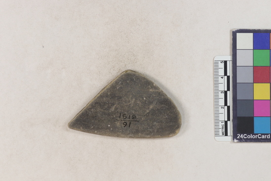 Hearst Museum object 84 of 160 titled Potsherd, accession number 16-8191, described as Potsherd: rims Section of Manta on beach currently inhabited. Numbers  8111 to 8194 are sherds picked up on beach at low tide.