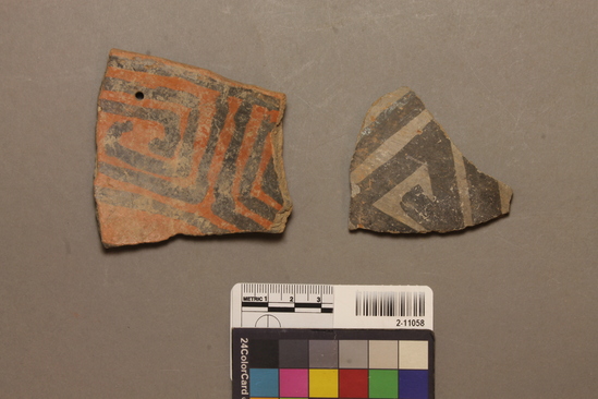 Hearst Museum object titled Potsherds, accession number 2-11058, described as potsherds