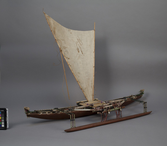 Hearst Museum object titled Boat model, accession number 11-42529a, no description available.