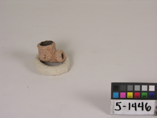 Hearst Museum object titled Pipe, accession number 5-1446, described as Clay pipe