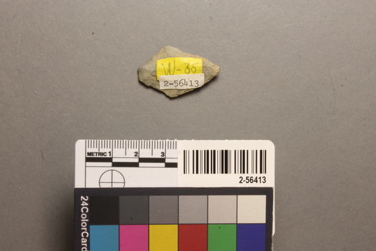 Hearst Museum object titled Projectile point, accession number 2-56413, described as Projectile point