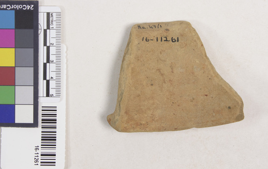 Hearst Museum object titled Potsherd, accession number 16-11261, no description available.