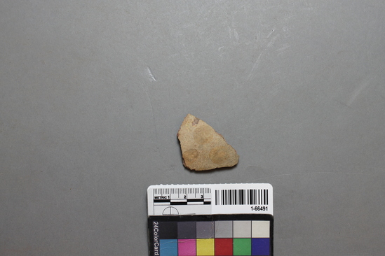 Hearst Museum object titled Potsherd, accession number 1-66491, described as Parker Red on Buff.