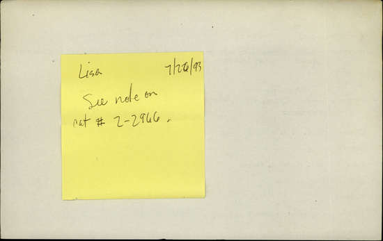 Documentation associated with Hearst Museum object titled Fishing lure, accession number 2-2967, described as Soft green stone and ivory lashed toggle with plaited sinew. Grooves in stone, iron hook. Leader of plaited sinew.