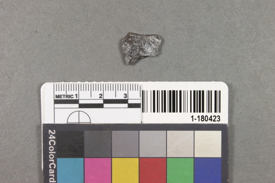 Hearst Museum object titled Point, accession number 1-180423, described as Projectile, obsidian, fragment