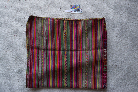 Hearst Museum object titled Sarape, accession number 3-32028, described as woven sarape; shawl; blanket