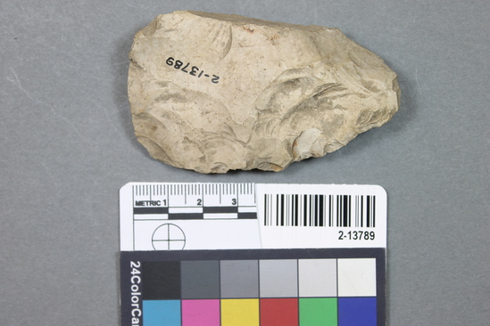 Hearst Museum object titled Point, accession number 2-13789, described as Flint knife