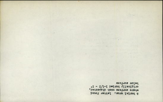 Documentation associated with Hearst Museum object titled Bead, accession number 16-2860, described as Olive shell bead