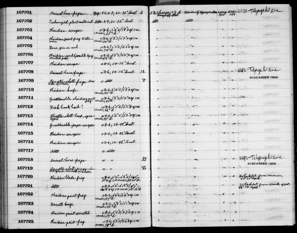 Documentation associated with Hearst Museum object titled Metatarsal frag, l, accession number 1-167708.3, no description available.