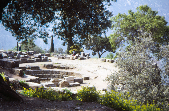 Hearst Museum object titled Color slide, accession number 25-21290, described as 35mm color transparency slide: Greece: Delphi.