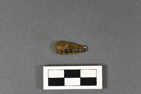 Hearst Museum object titled Point fragment, accession number 1-208712, described as Bottle glass.