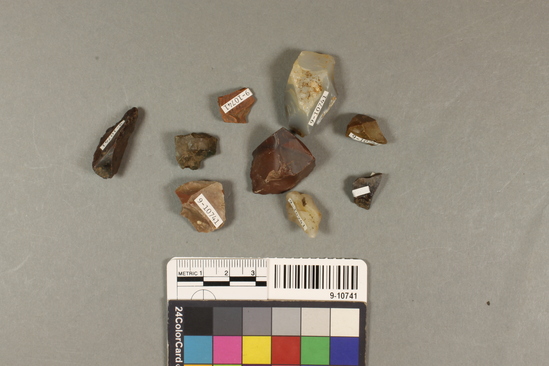 Hearst Museum object titled Chunk, accession number 9-10741, described as Core Fragments / Chunks