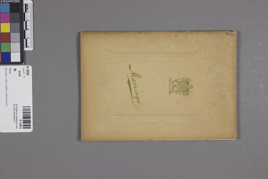 Hearst Museum object 2 of 2 titled Book, accession number 9-12053, described as Wedding announcement 9/24/1911.