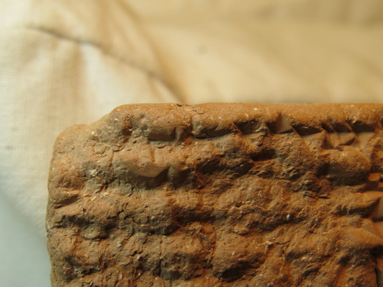 Hearst Museum object 45 of 132 titled Cuneiform tablet, accession number 9-2586, described as Neo-Babylonian Document from Erech