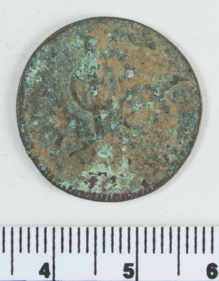 Hearst Museum object titled Coin, accession number 7-8064, no description available.