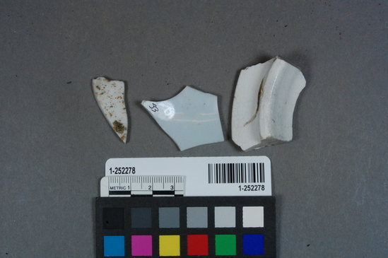 Hearst Museum object titled Ceramic fragments, accession number 1-252278, described as various ceramic fragments