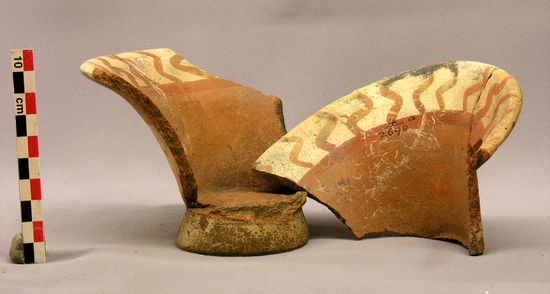 Hearst Museum object 2 of 2 titled Broken bowl, accession number 4-2690a, described as Bowls: Sherds