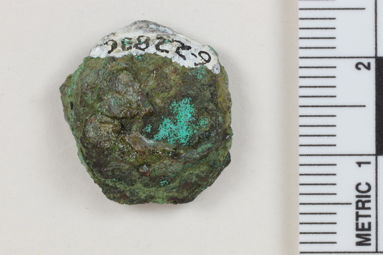 Hearst Museum object titled Coin: æ, accession number 6-22831, described as Coin, possibly copper.