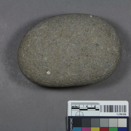 Hearst Museum object titled Mano, accession number 1-211556, described as Mano, stone, oval.