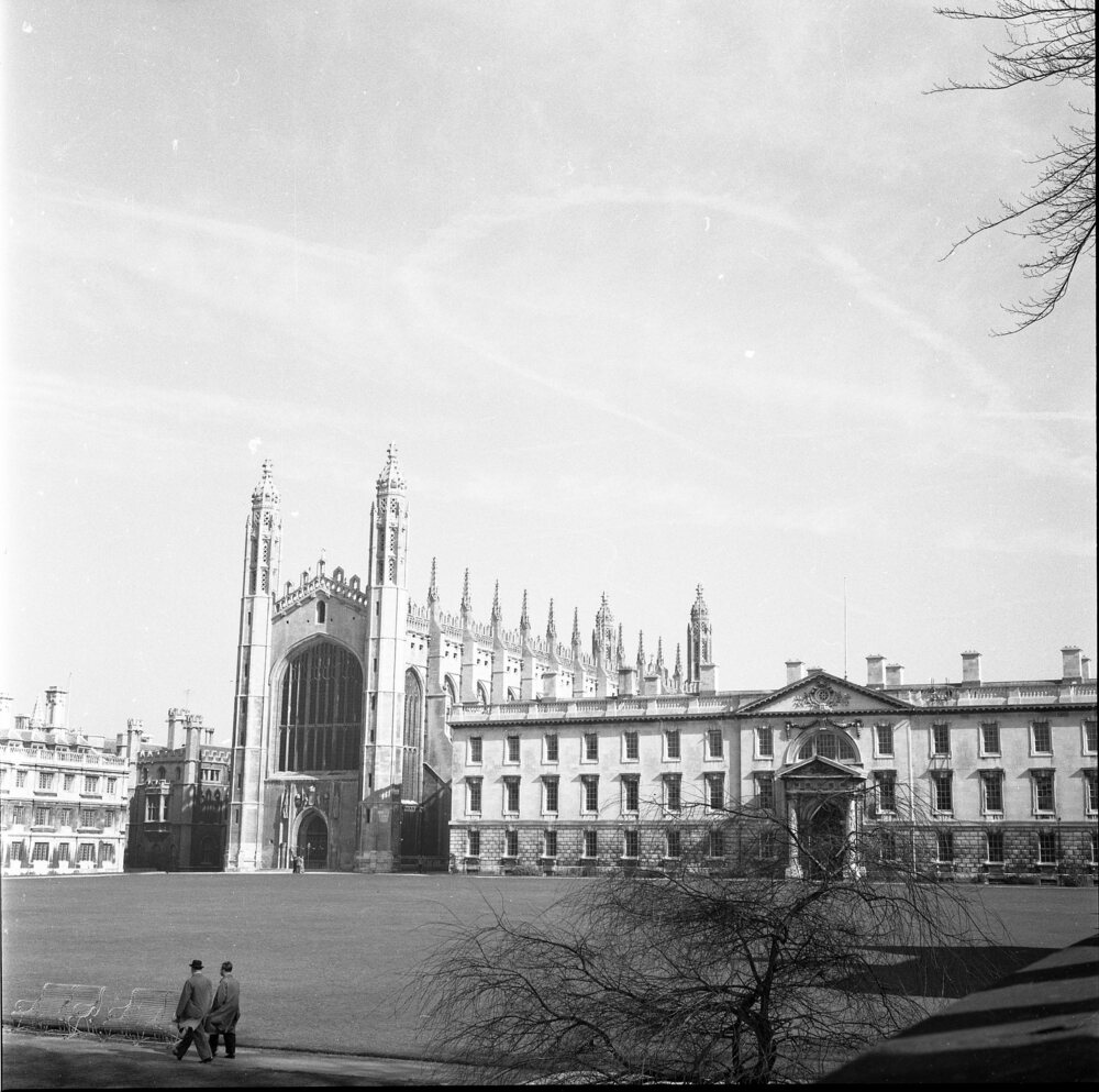 Hearst Museum object titled Black-and-white negative, accession number 15-31640, described as Black-and-white negative, Cambridge, England, 1958