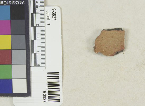 Hearst Museum object titled Potsherd, accession number 9-3827, described as potsherd, body