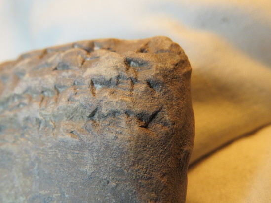 Hearst Museum object 88 of 122 titled Cuneiform tablet, accession number 9-3048, described as Mesopotamian cuneiform tablet