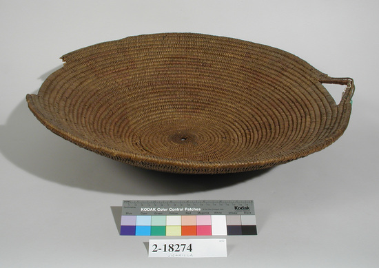 Hearst Museum object 2 of 2 titled Basket, accession number 2-18274, described as Coiled, concave.