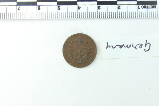 Hearst Museum object titled Coin, accession number 7-6229, no description available.