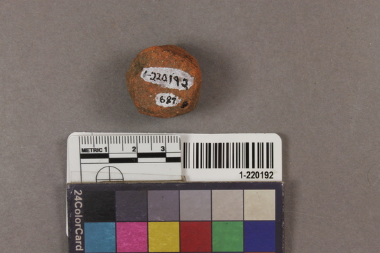 Hearst Museum object titled Tile fragment, accession number 1-220192, described as A T O