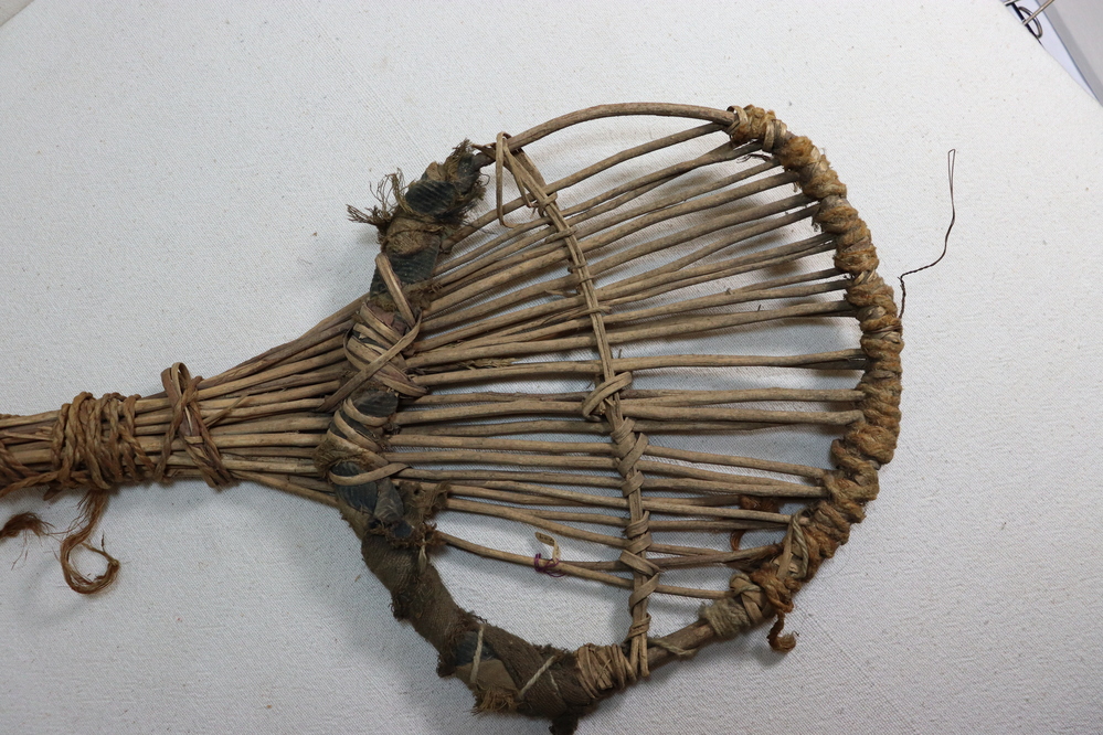 Hearst Museum object 3 of 6 titled Seed beater, accession number 1-14409, described as Similar to 1-14408, but ruder and of peeled twigs.