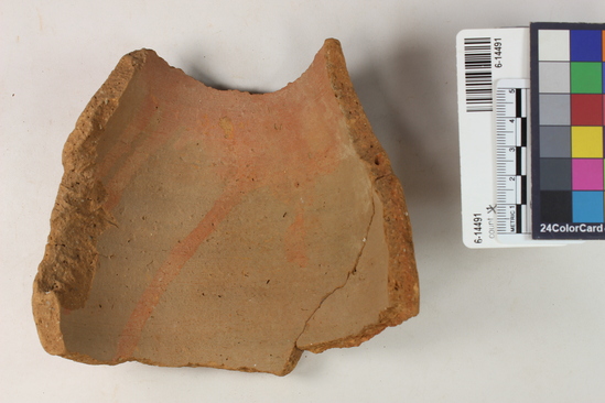 Hearst Museum object 2 of 14 titled Incomplete jar, accession number 6-14491, described as pottery jar; broken part missing, round bottom