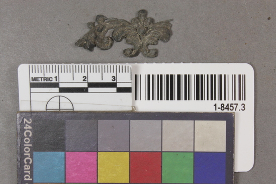 Hearst Museum object titled Metal, accession number 1-8457.3, described as Metal ornament