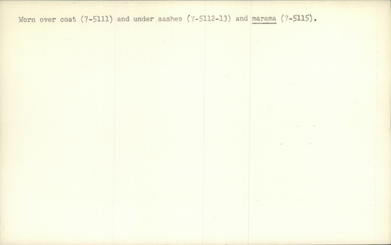 Documentation associated with Hearst Museum object titled Kerchief, accession number 7-5115, described as Woman’s silk kerchief ( svilena marama- “ silk kerchief”; marama is Turkish); worn as a decorative apron; pink, with fringe; 26 3/4 inches wide; 28 inches long