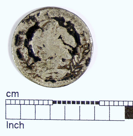 Hearst Museum object titled Coin, accession number 16-11991, no description available.