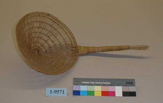 Hearst Museum object titled Seed beater, accession number 1-9571, described as model of seed beater.