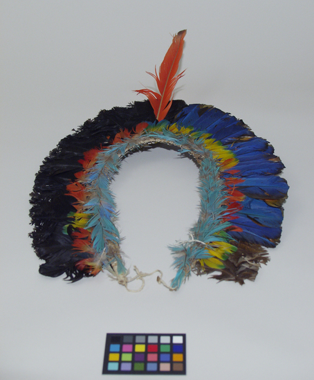 Hearst Museum object titled Feathered object, accession number 16-20091, no description available.