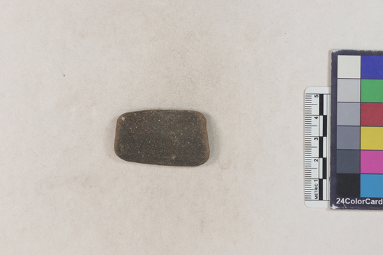 Hearst Museum object 7 of 160 titled Potsherd, accession number 16-8191, described as Potsherd: rims Section of Manta on beach currently inhabited. Numbers  8111 to 8194 are sherds picked up on beach at low tide.