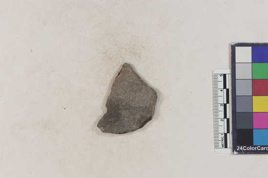 Hearst Museum object 152 of 183 titled Potsherd, accession number 16-8192, described as Potsherd: bodys Section of Manta on beach currently inhabited. Numbers  8111 to 8194 are sherds picked up on beach at low tide.