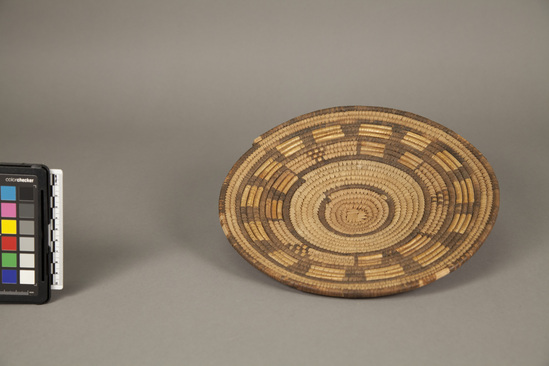 Hearst Museum object titled Basket, accession number 5-1419, described as Coiled basket with annular base.